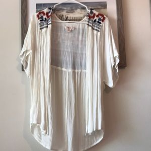 Short sleeve cardigan